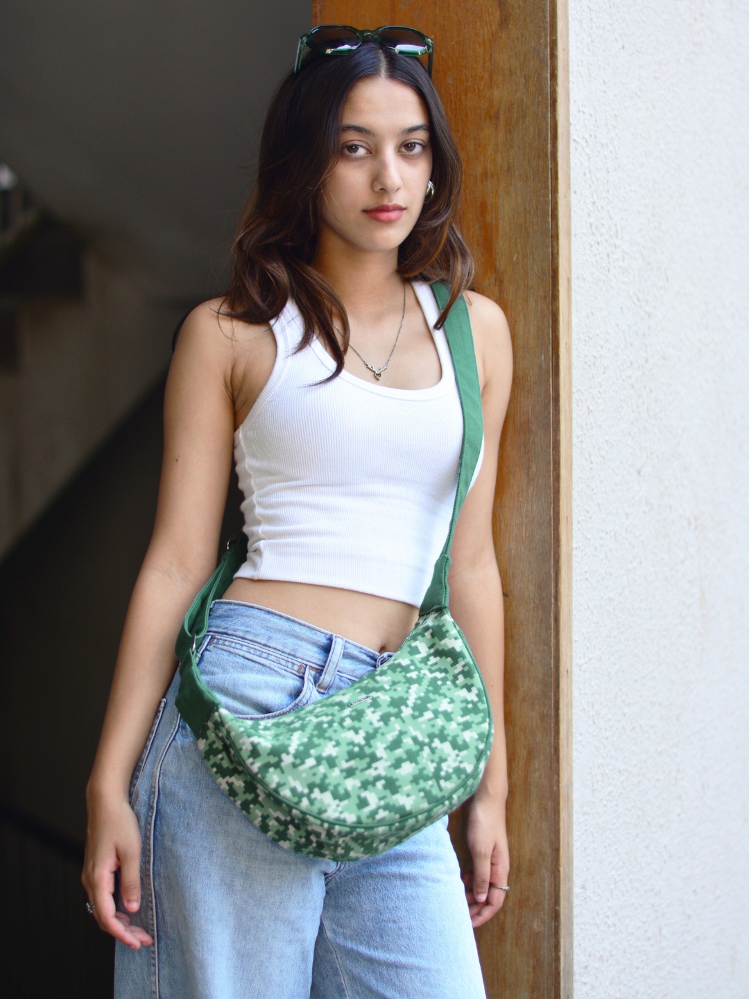 

EcoRight Canvas Crossbody Sling Bag, Green