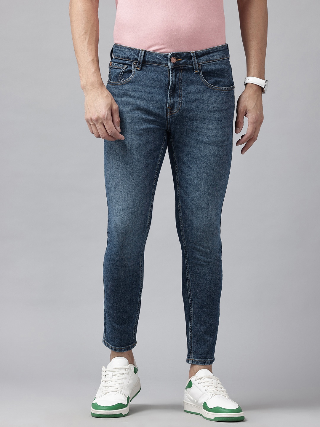 

SPYKAR Men Kano Slim Fit Stretchable Jeans, Blue
