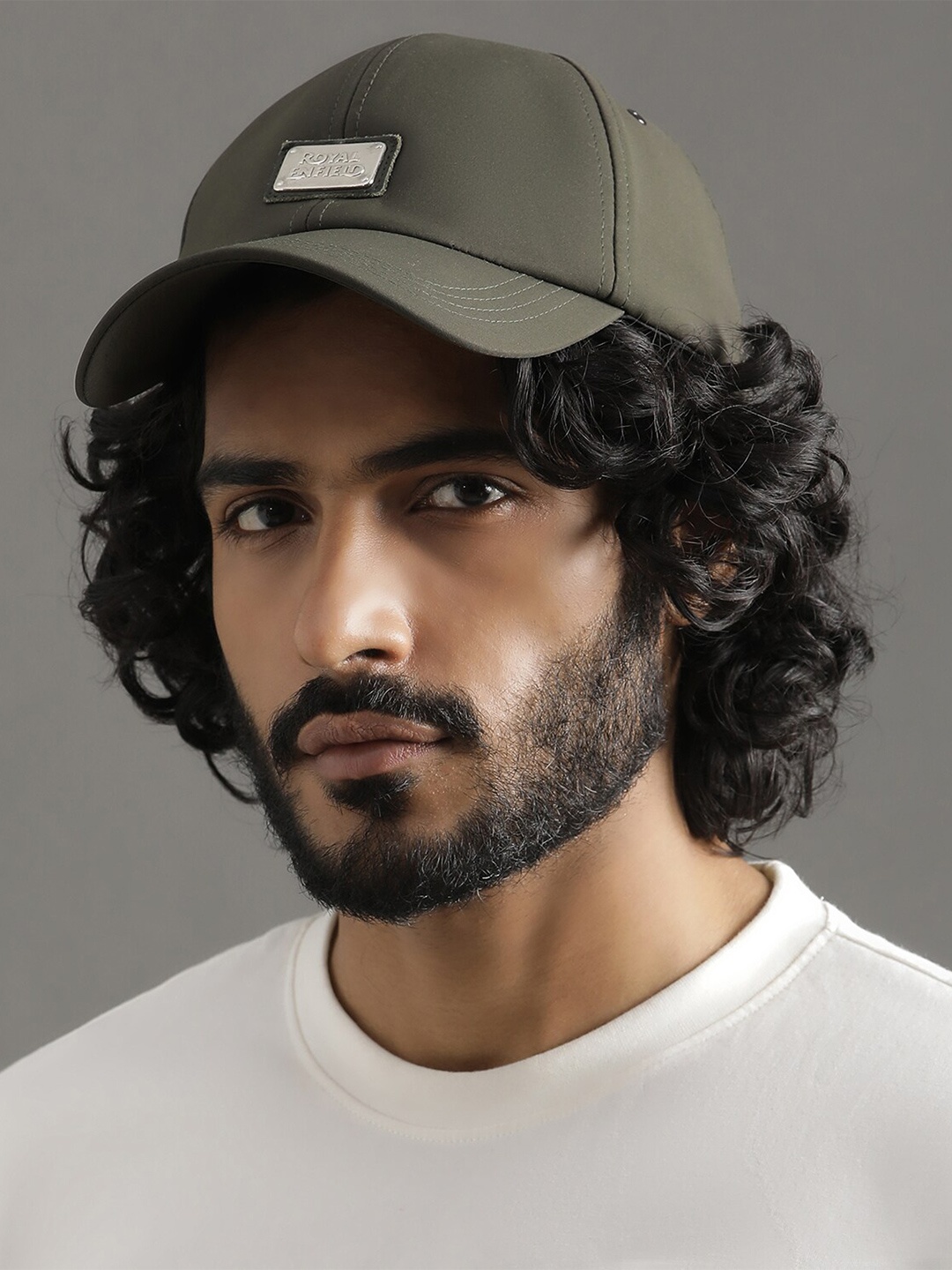 

Royal Enfield Men Baseball Cap, Olive