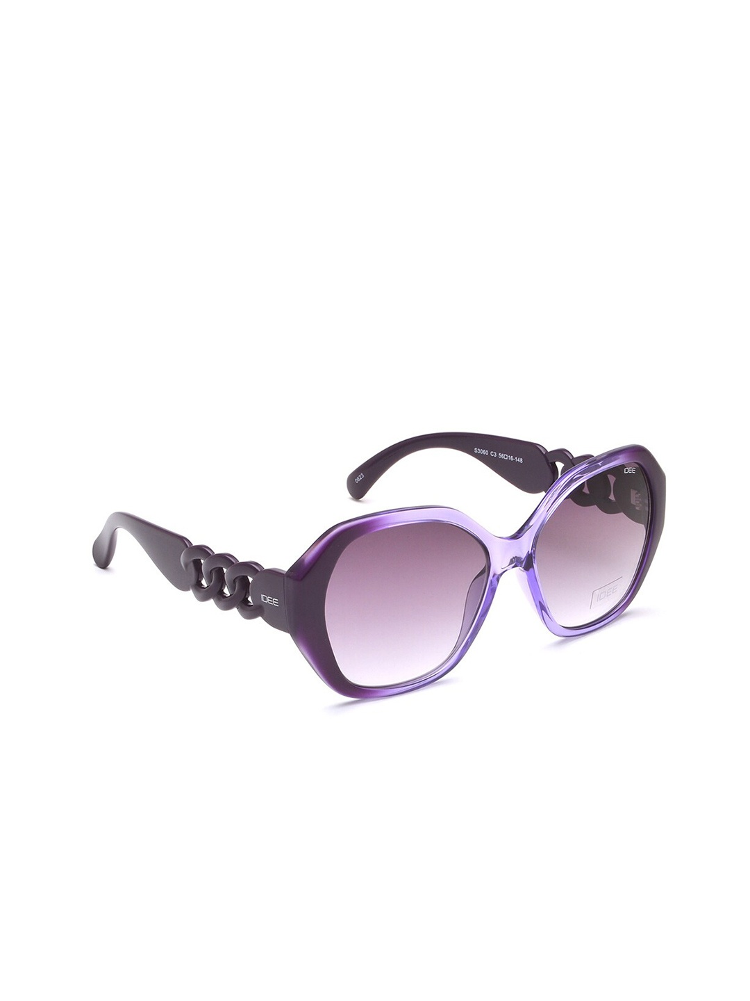 

IDEE Women Square Sunglasses with UV Protected Lens IDS3060C3SG, Purple