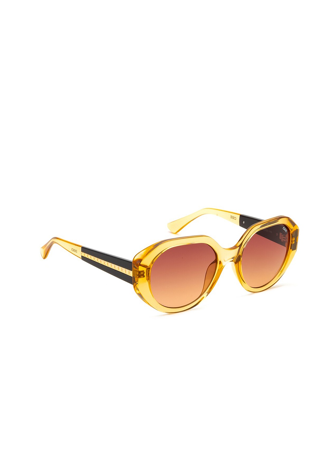 

IDEE Women Oval Sunglasses with UV Protected Lens IDS3115C1SG, Brown