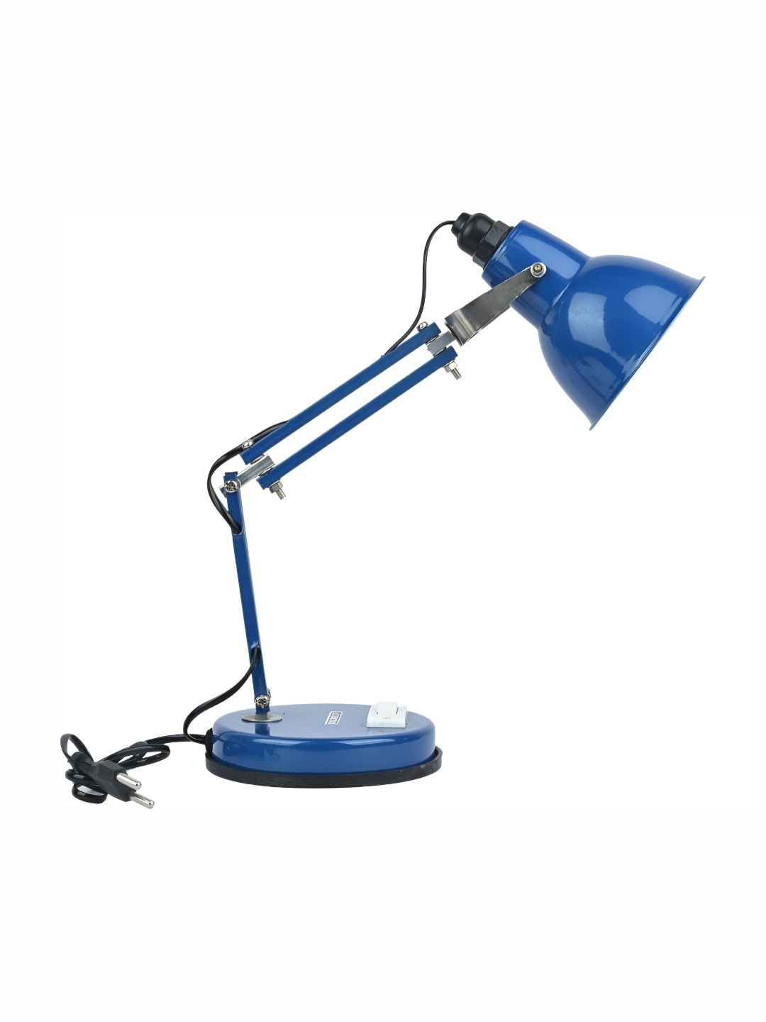 

SPARK WORLD Blue Metal Contemporary Bell Shaped Table Lamp