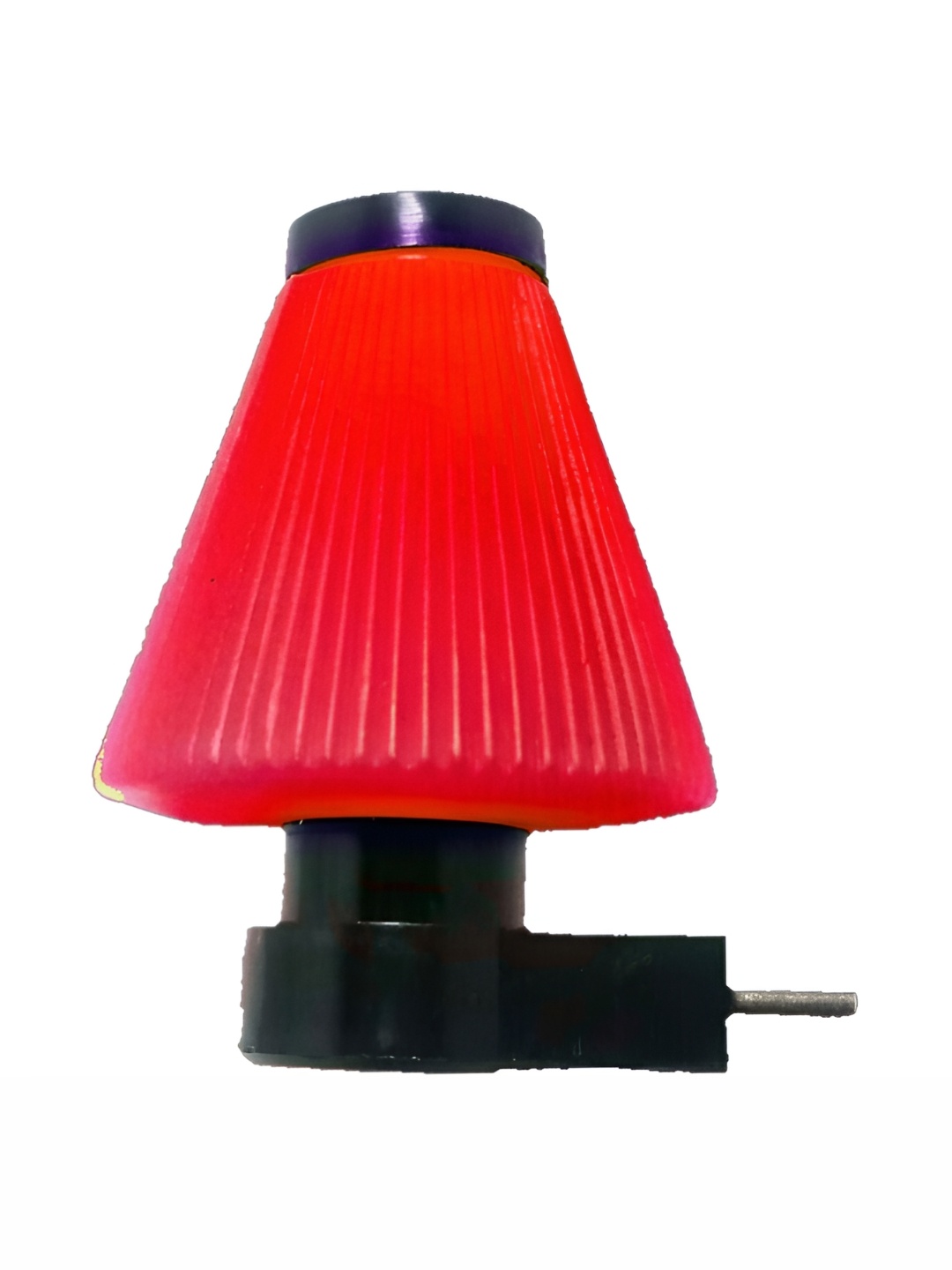 

SPARK WORLD Solid Textured Acrylic Quirky Frusturical Shaped Table Lamp, Red