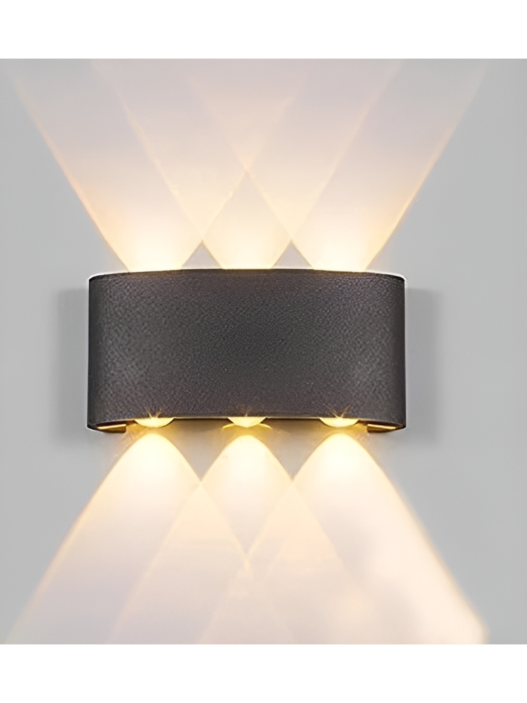 

SPARK WORLD Black Aluminium Quirky Rectangle Shaped Wall Lamp