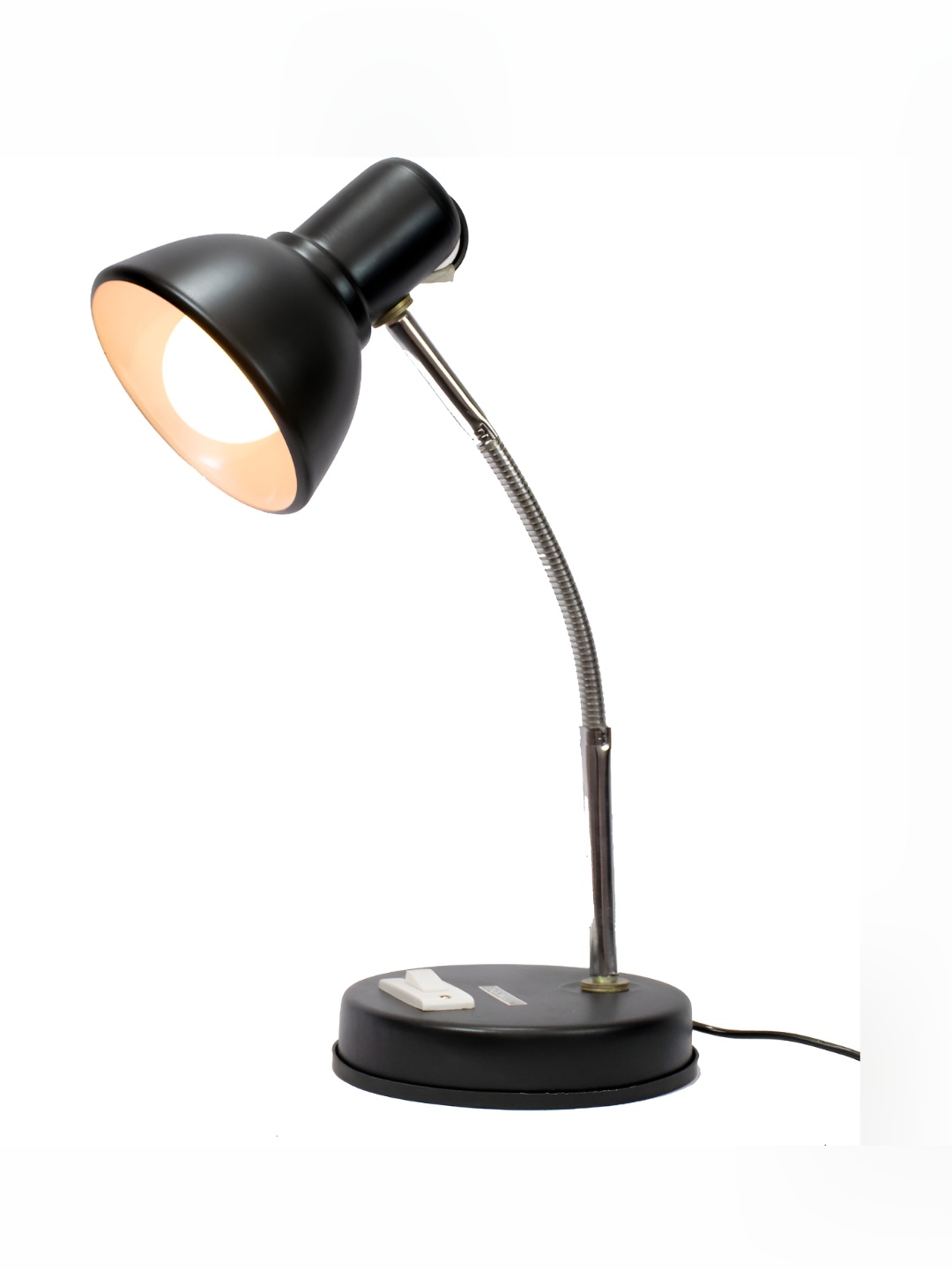 

SPARK WORLD Black Aluminium Contemporary Bell Shaped Table Lamp