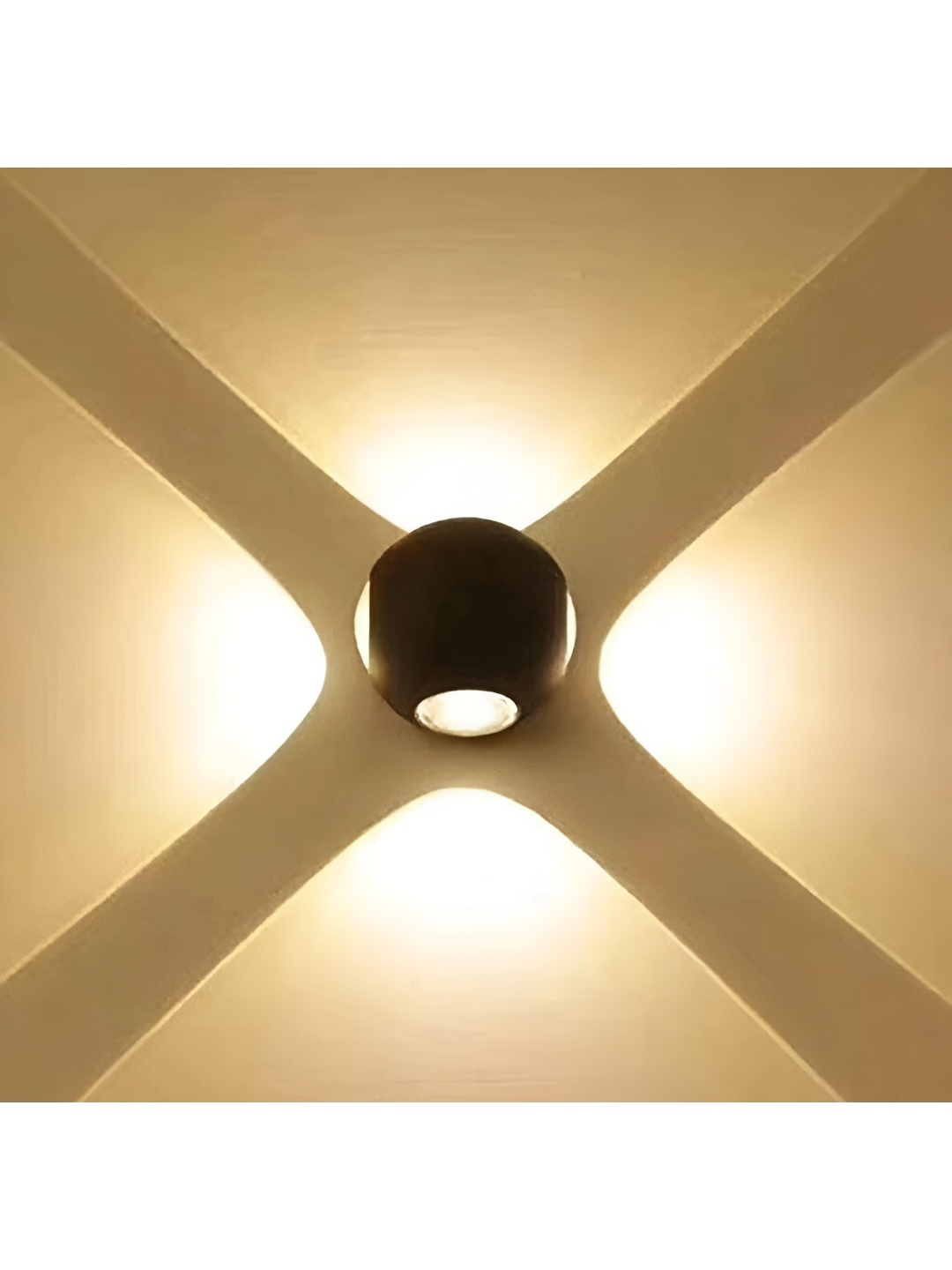 

SPARK WORLD Black Glass Contemporary Square Shaped Wall Lamp