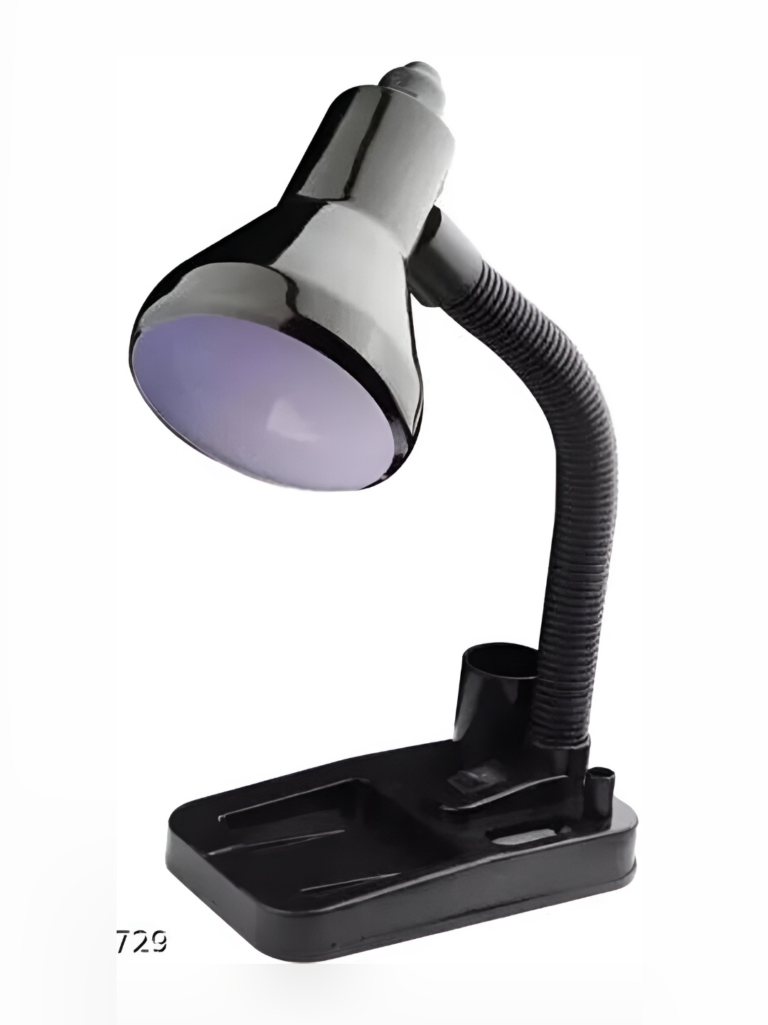 SPARK WORLD Black Metal Contemporary Abstract Shaped Table Lamp