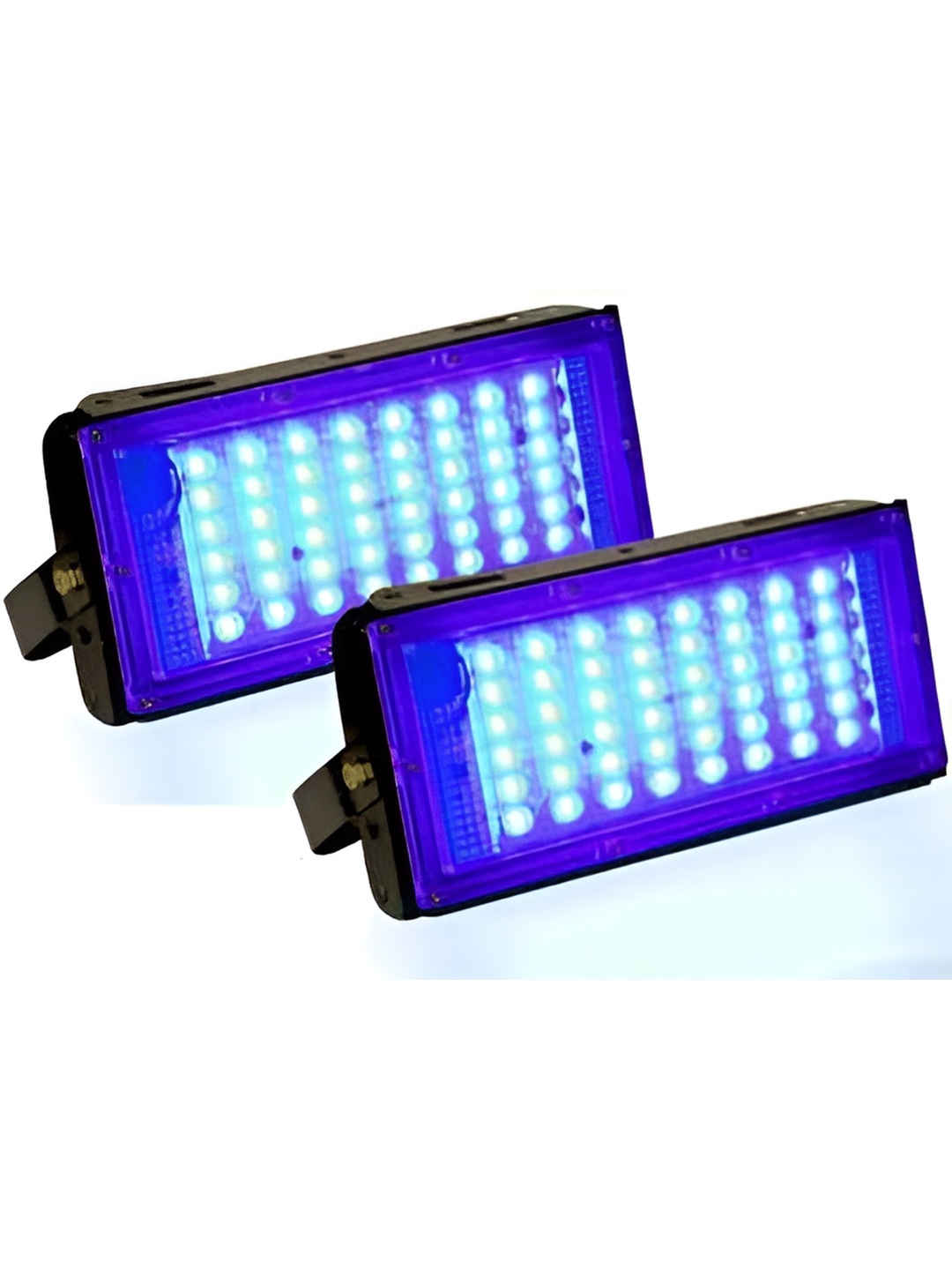 

SPARK WORLD Blue & Black 2 Pieces Textured Contemporary Rectangle Shaped Wall Lamp