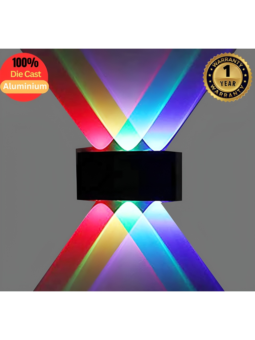 

SPARK WORLD Black Aluminium Quirky Abstract Shaped Wall Lamp
