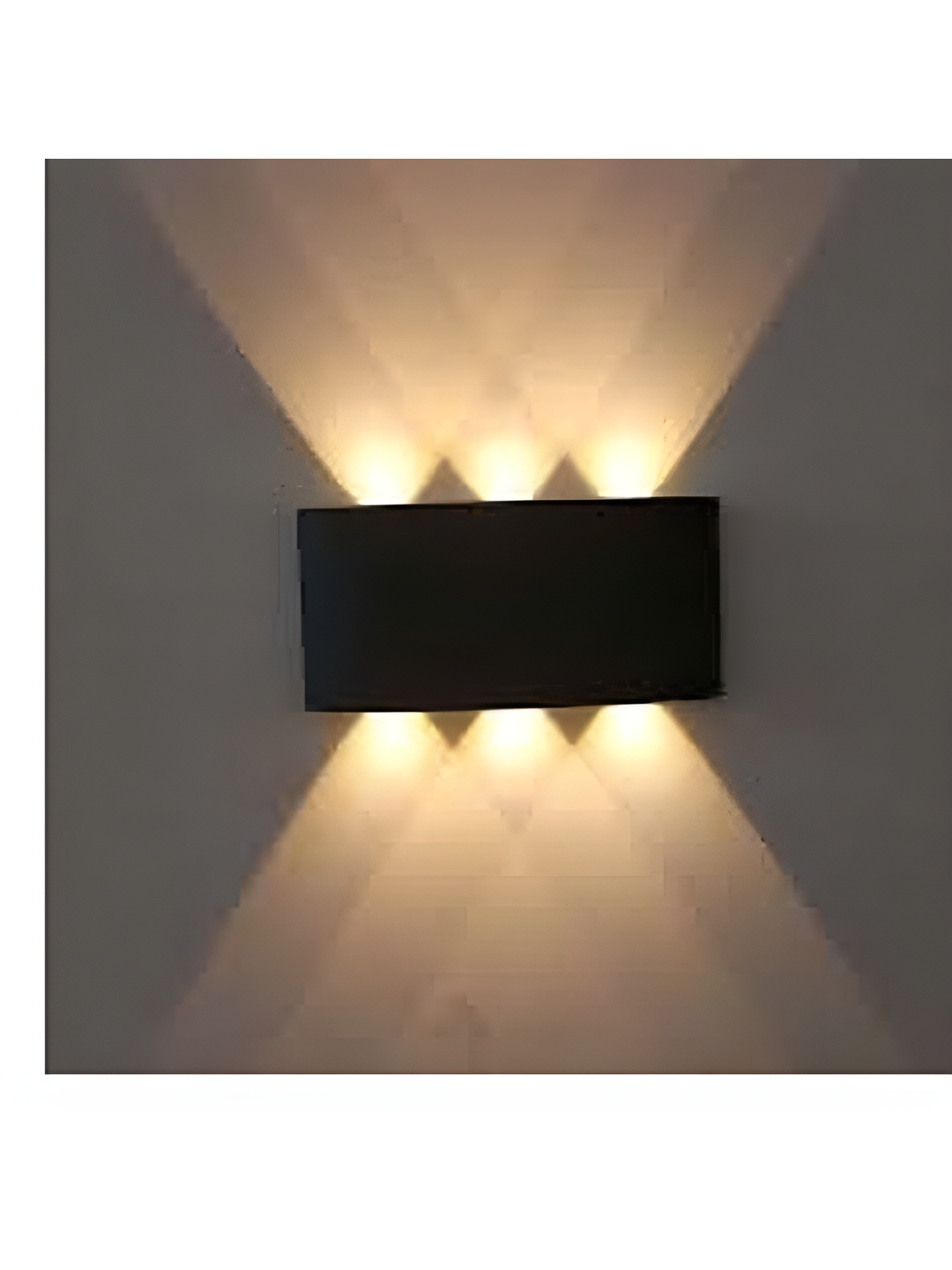 

SPARK WORLD Black Glass Quirky Abstract Shaped Wall Lamp