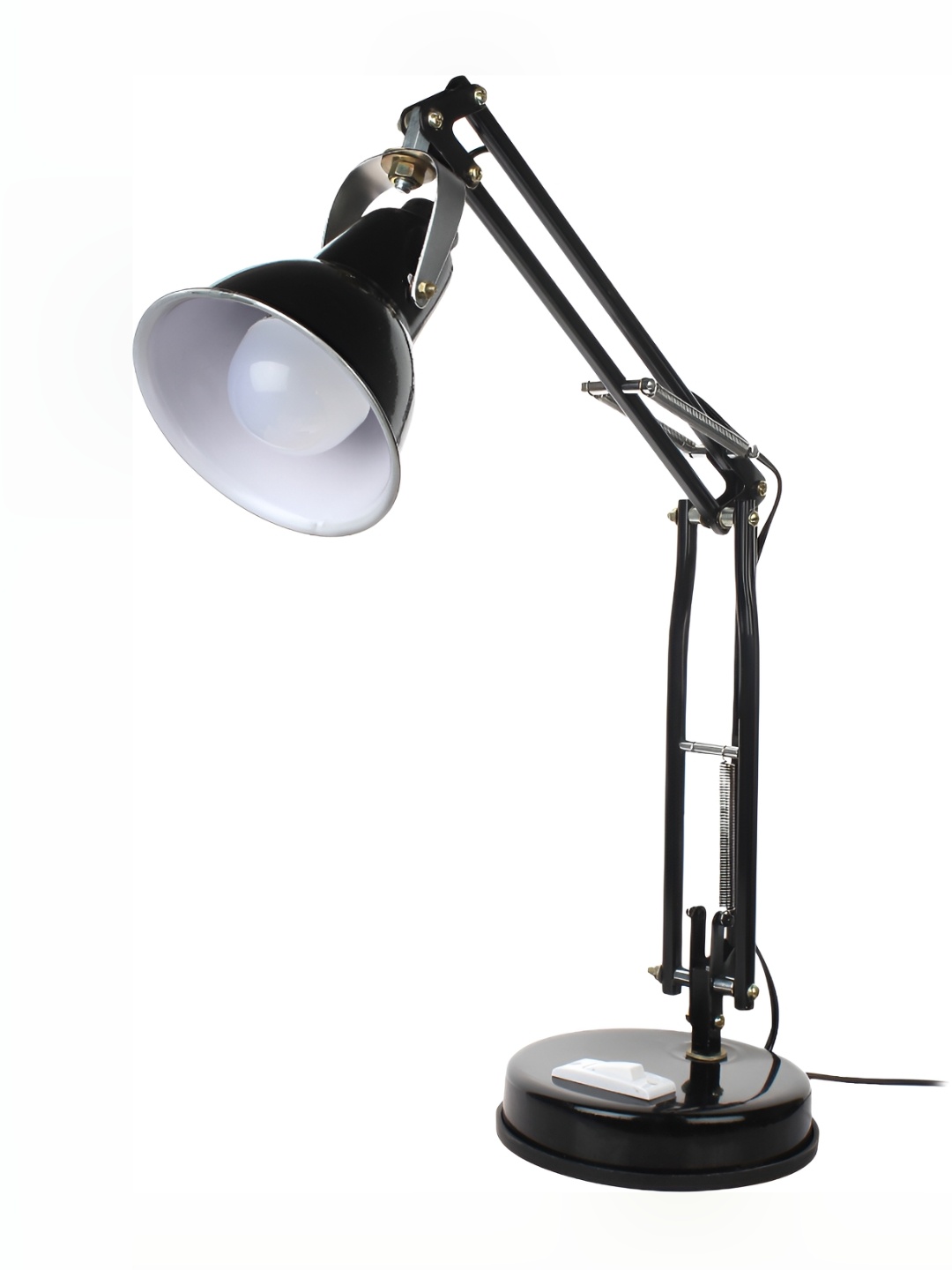 

SPARK WORLD Black Metal Contemporary Bell Shaped Table Lamp