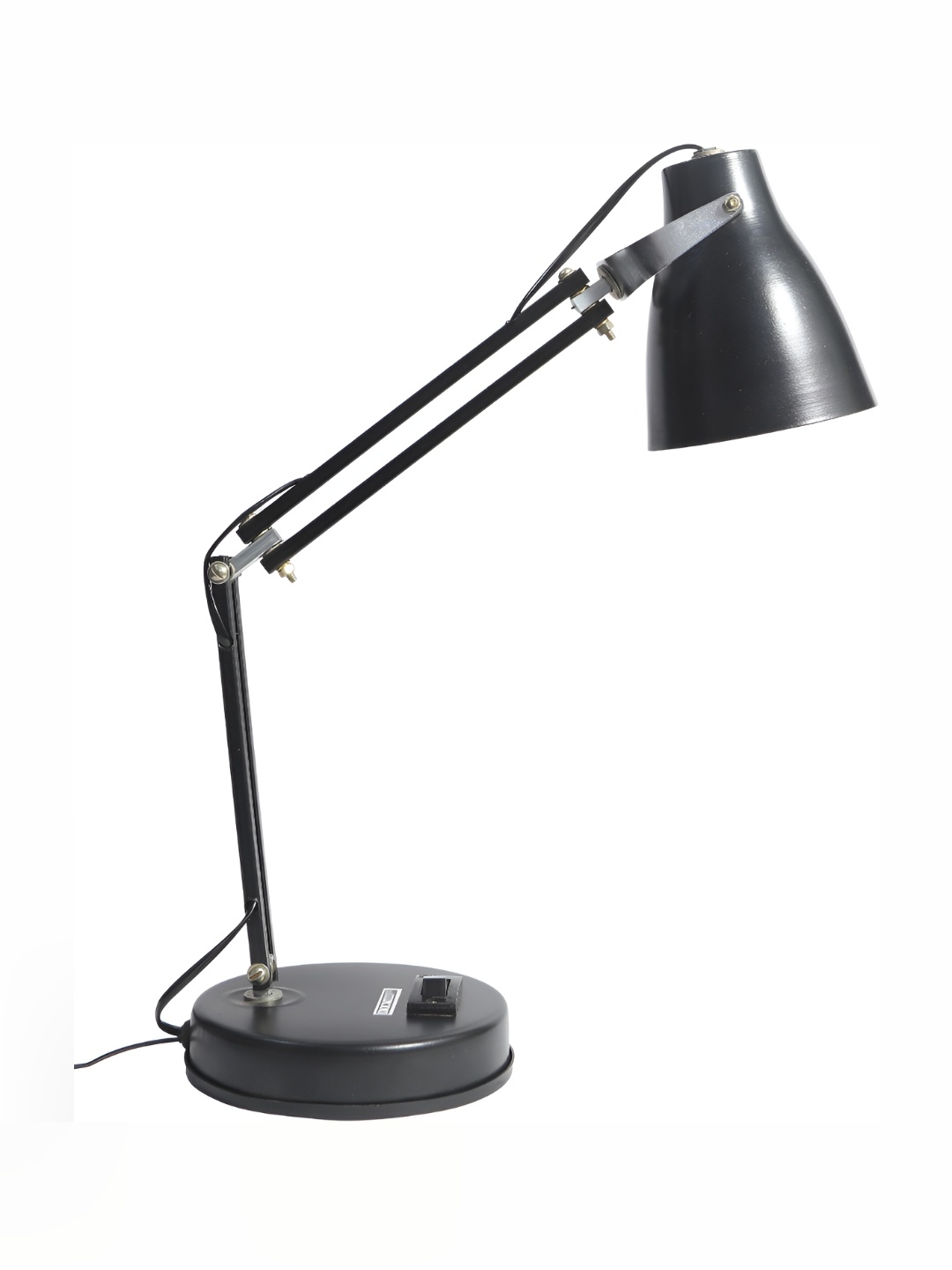 

SPARK WORLD Black Iron Contemporary Bell Shaped Table Lamp