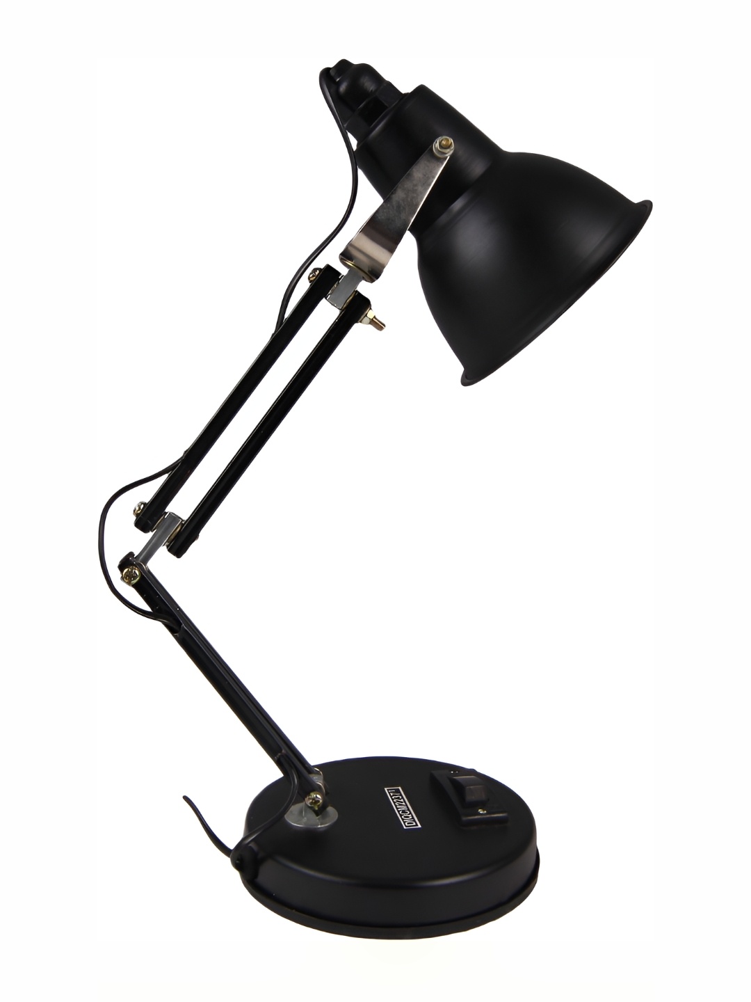 

SPARK WORLD Black Metal Contemporary Bell Shaped Table Lamp