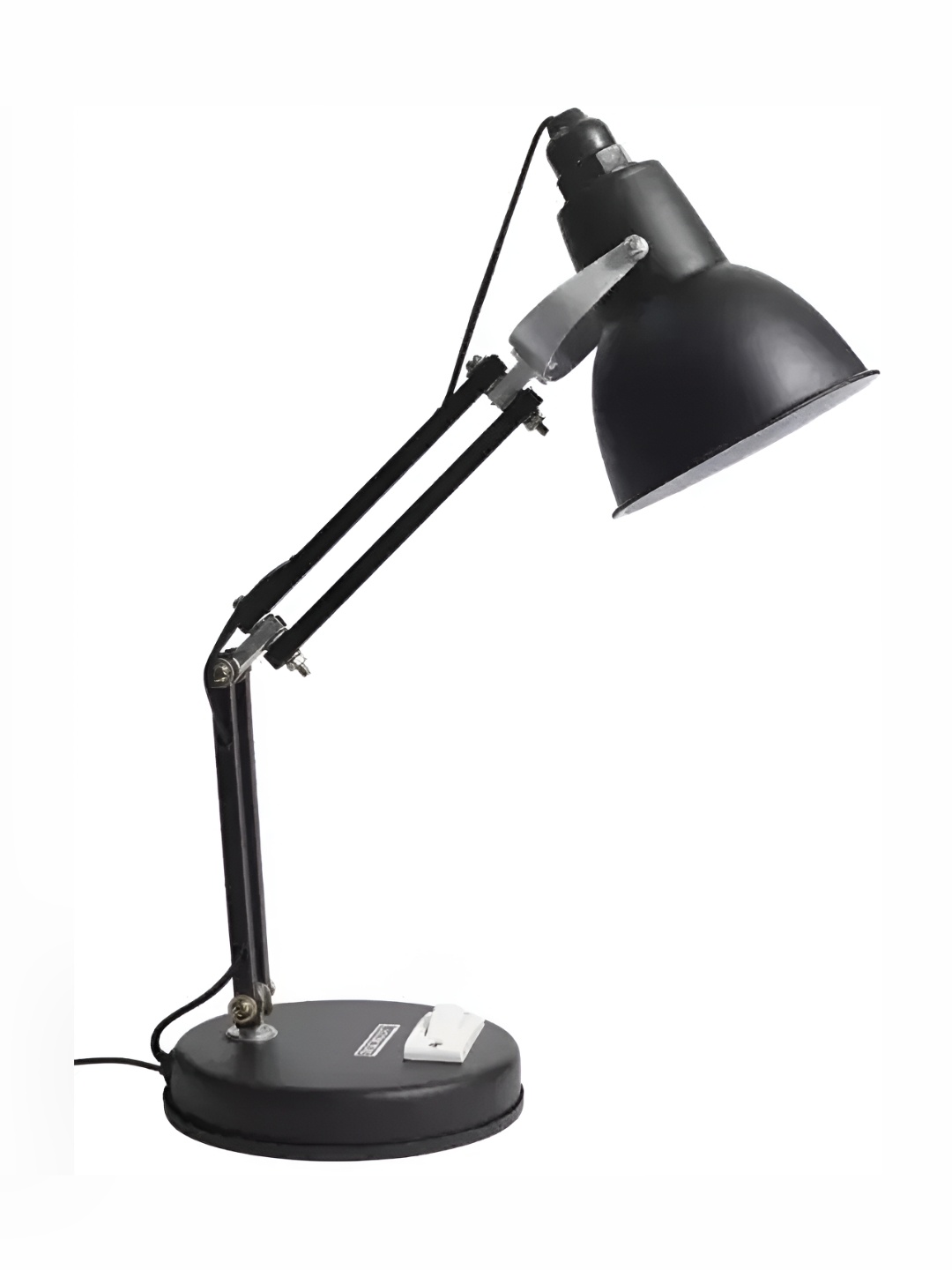 

SPARK WORLD Black Metal Bell Shaped Table Lamp