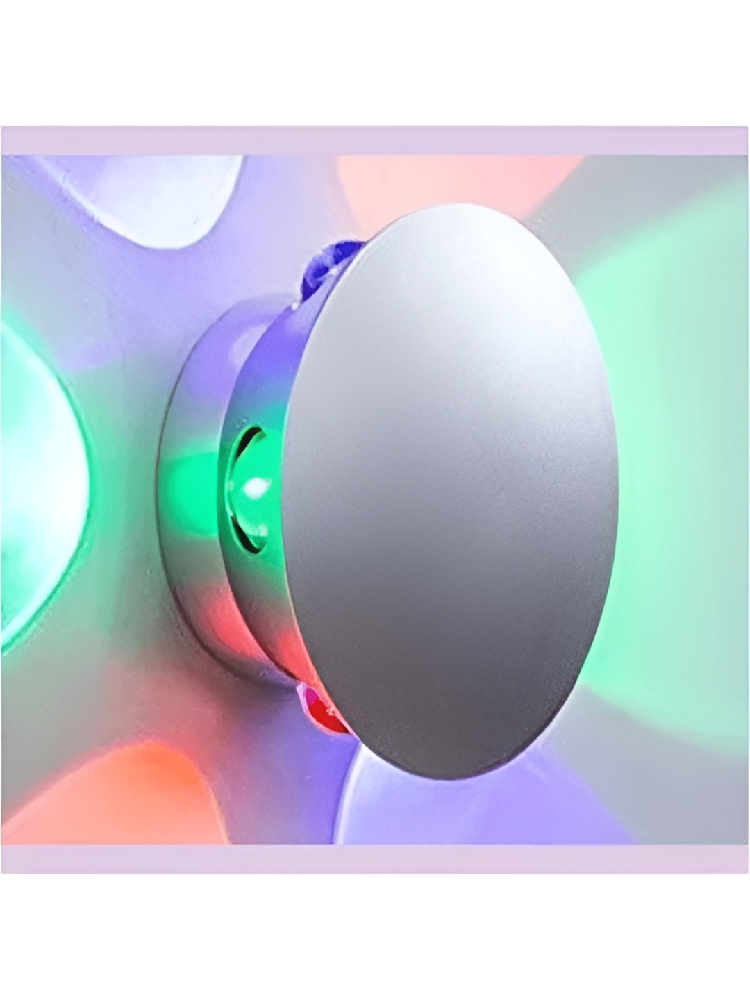 

SPARK WORLD Silver-Toned Acrylic Quirky Abstract Shaped Wall Lamp