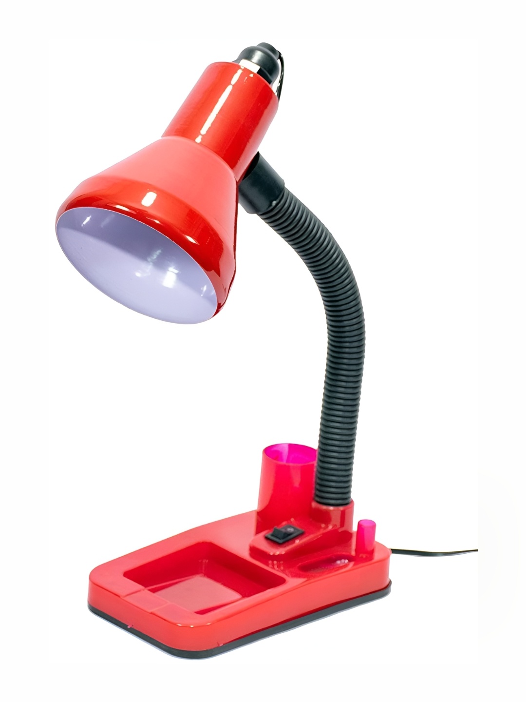 

SPARK WORLD Red & Black Contemporary Bell Shaped Table Lamp