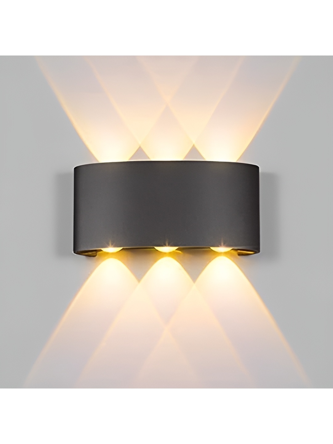 

SPARK WORLD Black Aluminium Quirky Abstract Shaped Wall Lamp