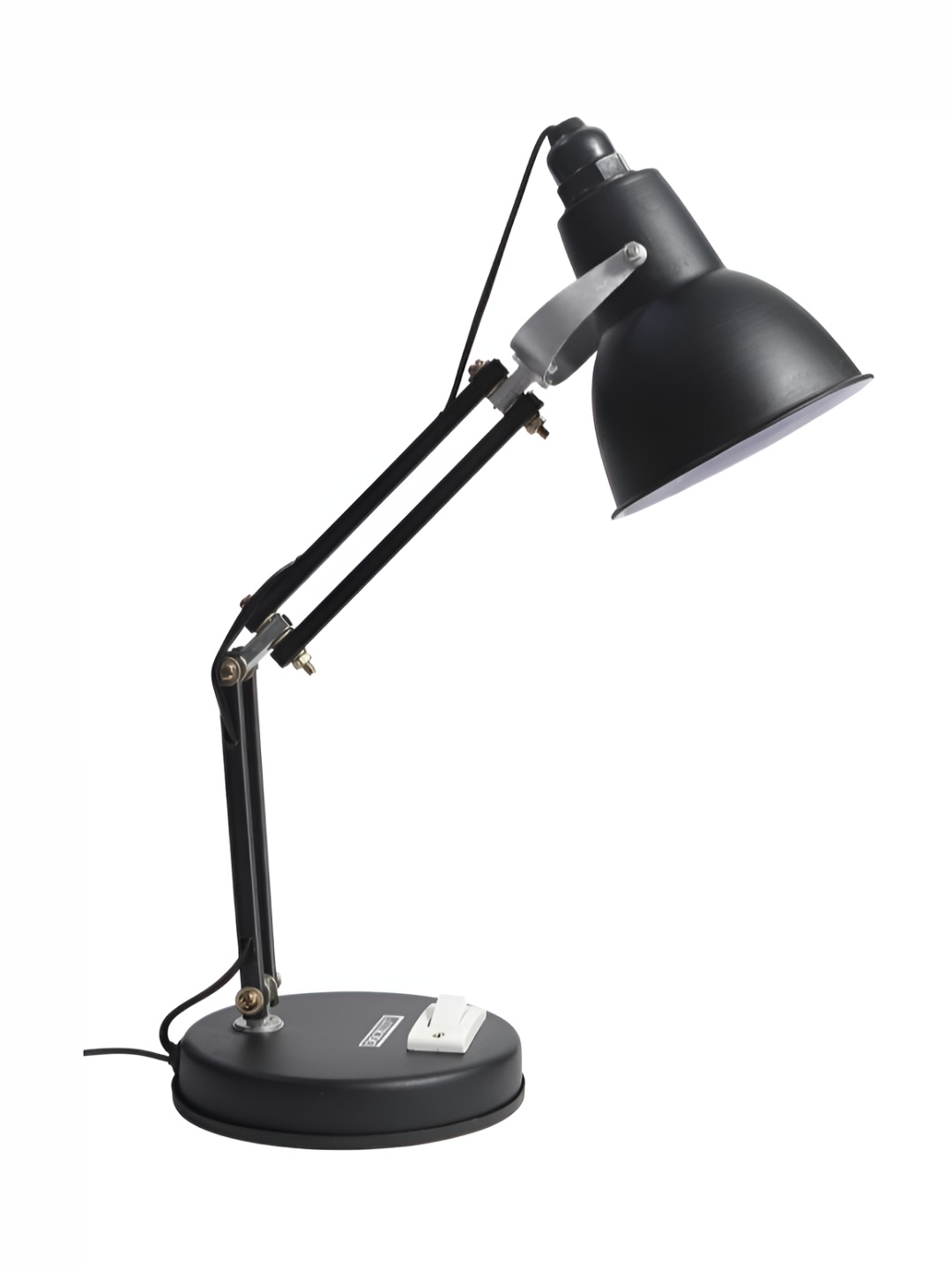 

SPARK WORLD Black Metal Contemporary Bell Shaped Table Lamp