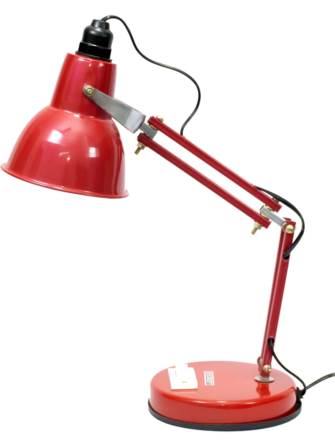 

SPARK WORLD Red Contemporary Bell Shaped Table Lamp