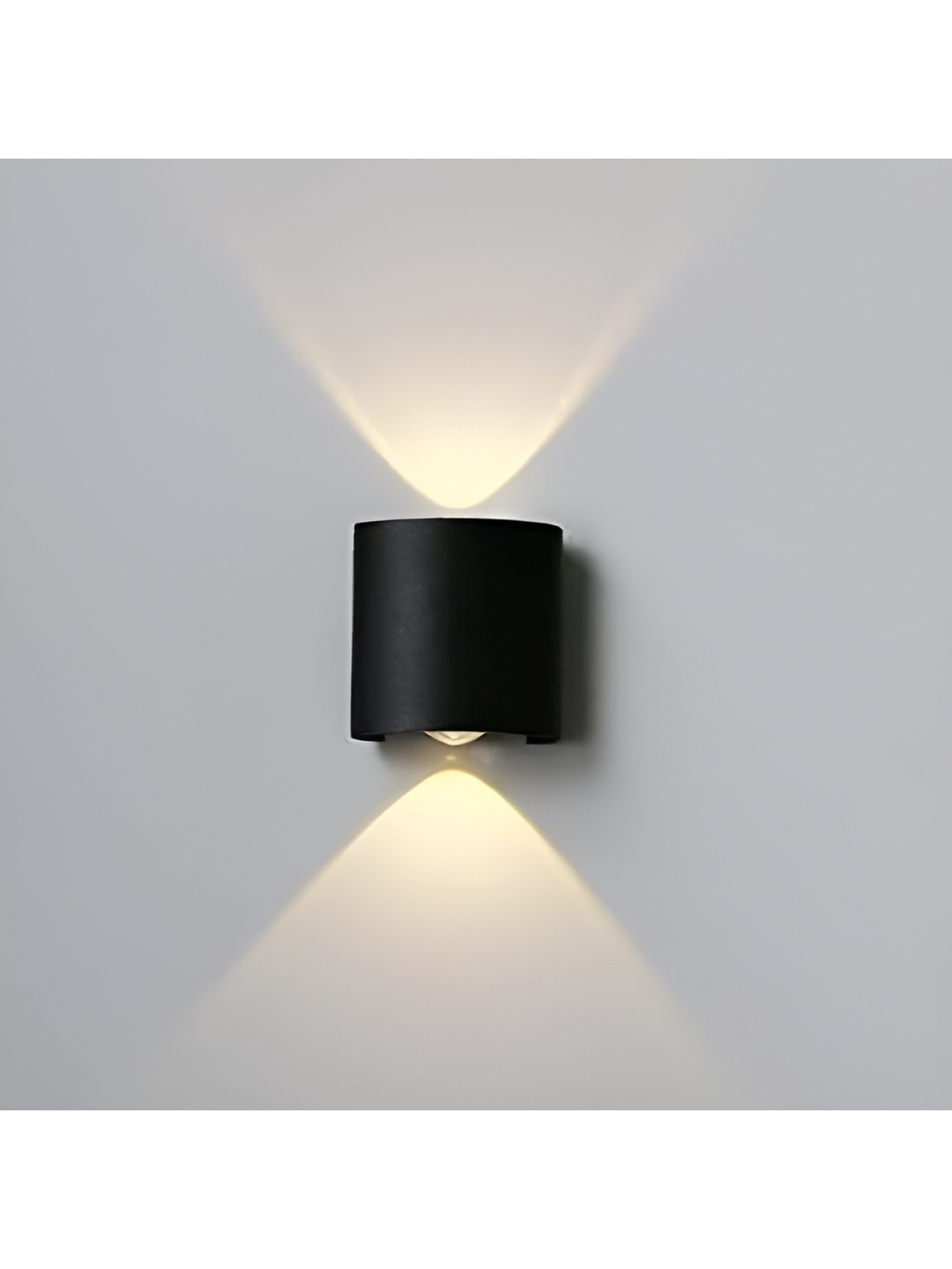 

SPARK WORLD Black Metal Contemporary Cylinder Shaped Wall Lamp
