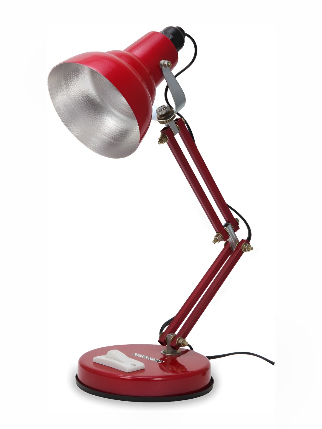 

SPARK WORLD Red Metal Contemporary Table Lamp
