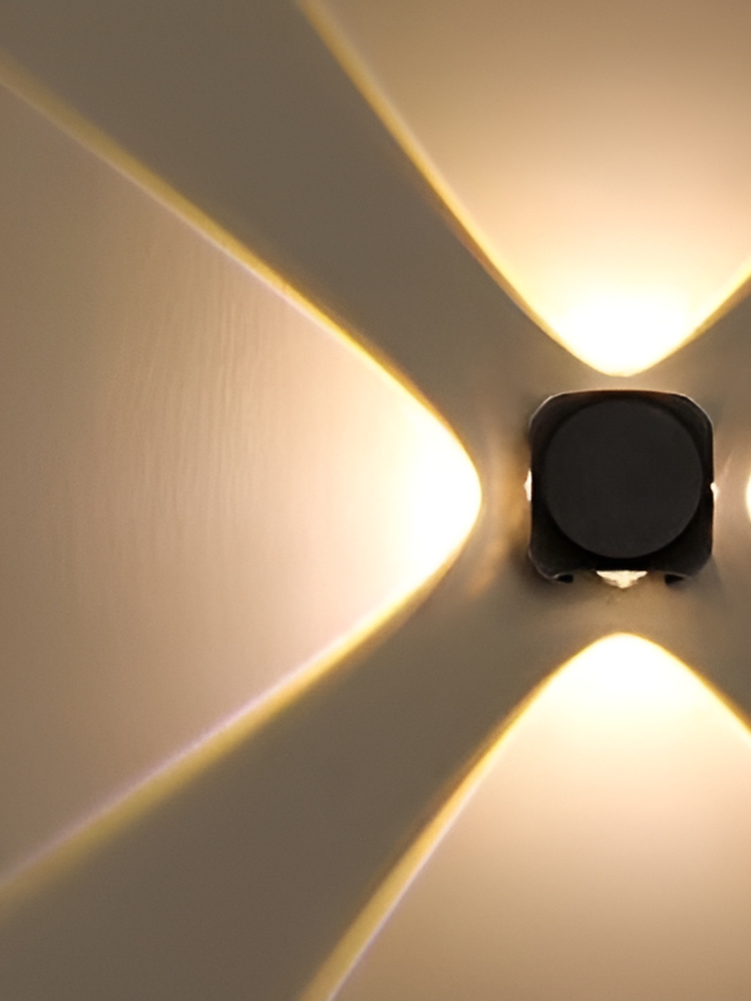 

SPARK WORLD Yellow & Black Contemporary Abstract Shaped Acrylic Wall Lamp