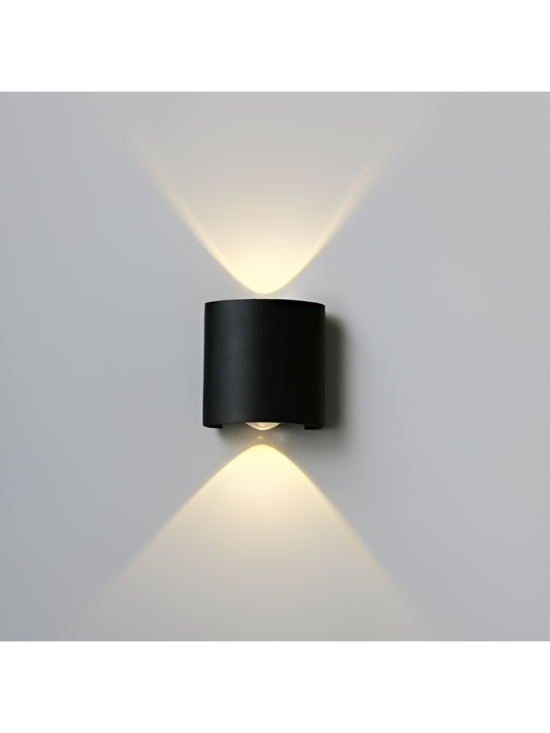 

SPARK WORLD Black 2 Pieces Contemporary Cylinder Shaped Aluminium Wall Lamps