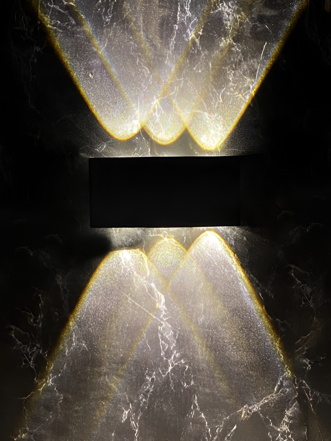 

SPARK WORLD Black Acrylic Quirky Square Shaped Wall Lamp