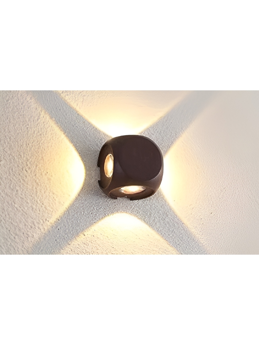 

SPARK WORLD Black Metal Contemporary Spherical Shaped Wall Lamp