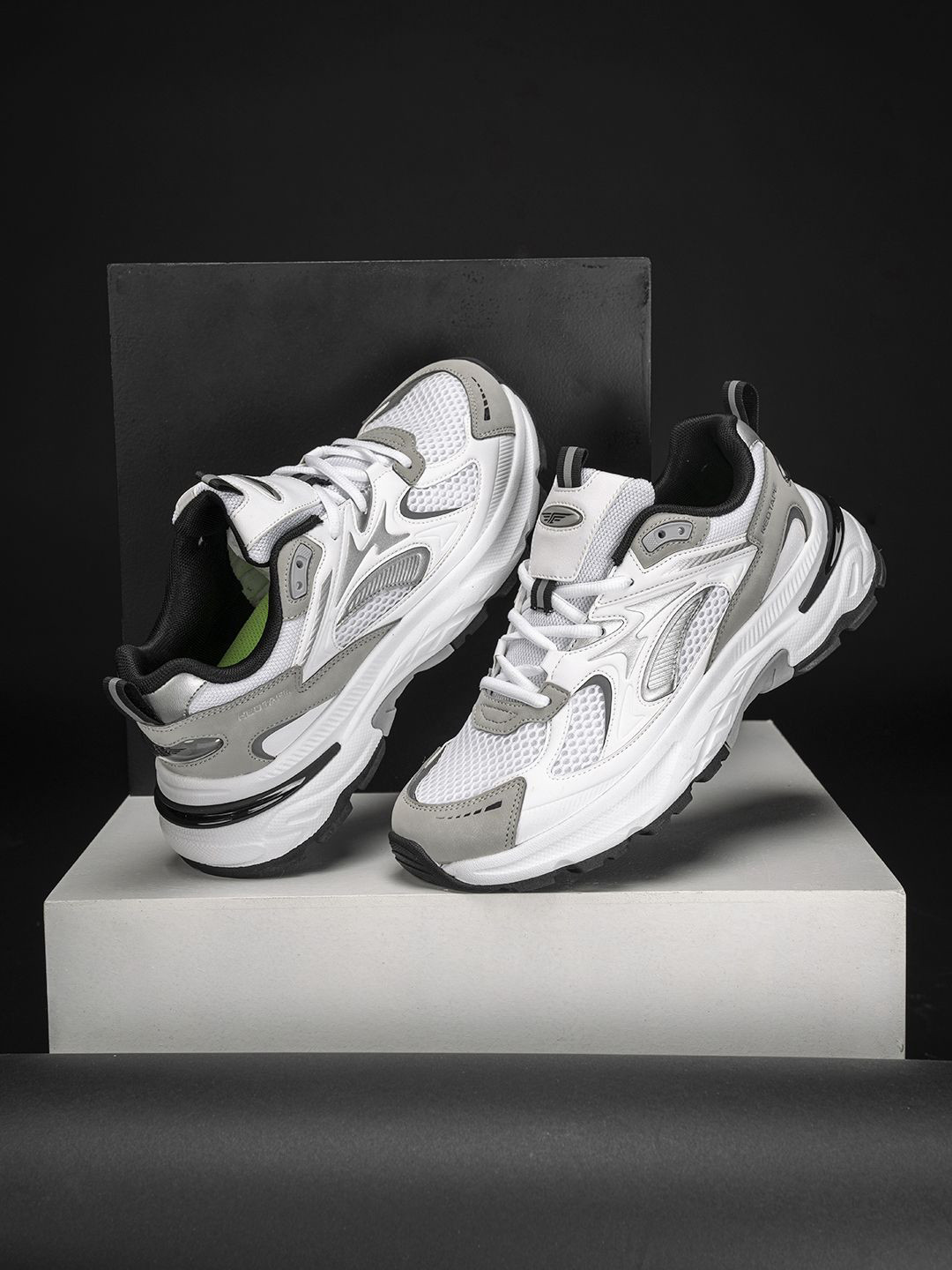 

Red Tape Men Round Toe Mesh Sneakers, White