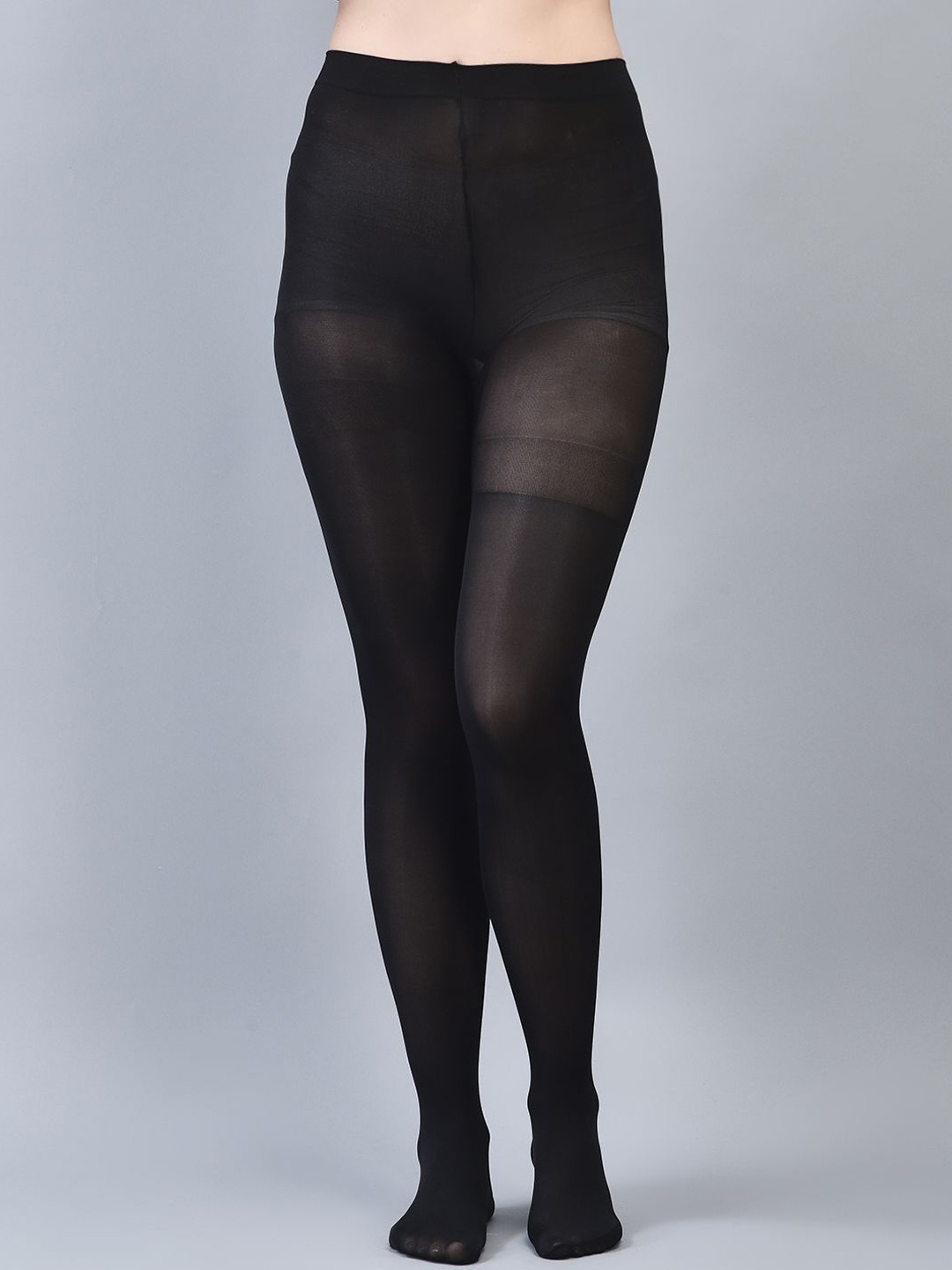 

Brauch Semi-Sheer Pantyhose Stockings, Black
