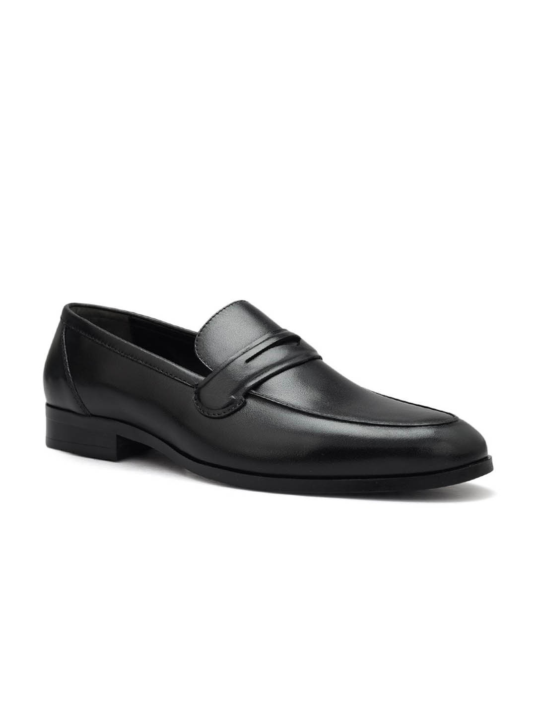 

ROSSO BRUNELLO Men Men Leather Formal Loafers, Black