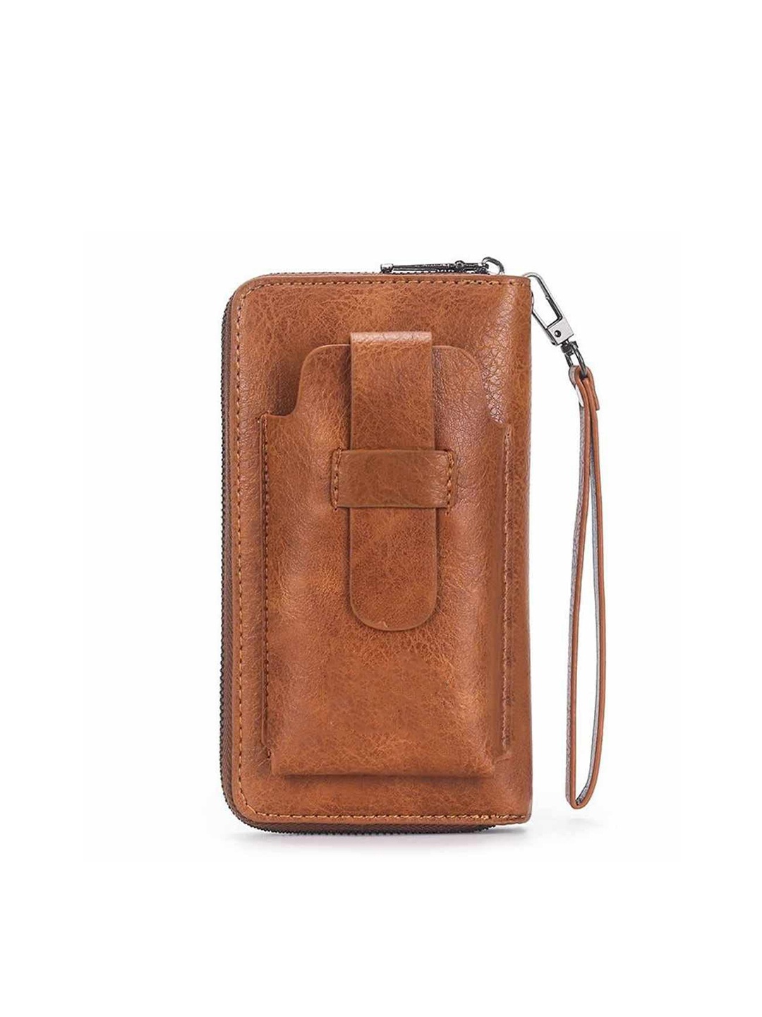 

INKMILAN Men Mobile Holder Wallet, Brown