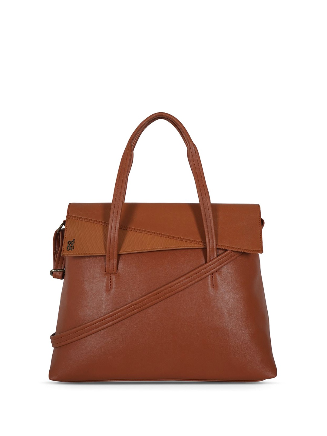 

Baggit Women PU Structured Handheld Bag, Tan