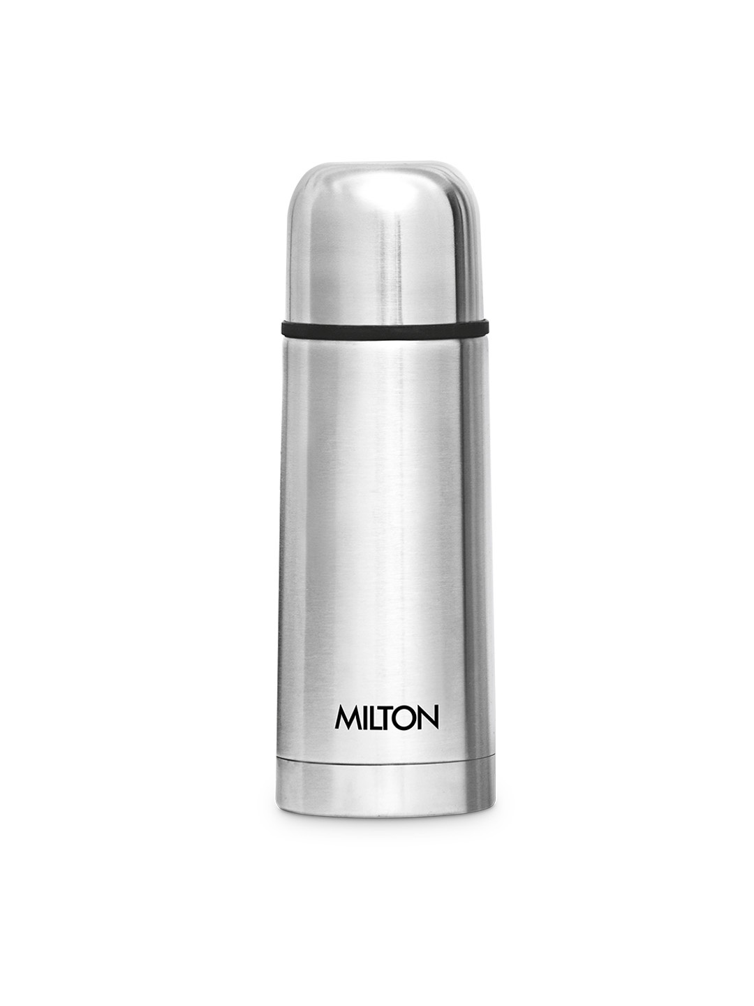 

Milton Eco-Flip 350 Thermosteel Double Walled Vacuum Insulated Flask Water Bottle 350 ml, Silver