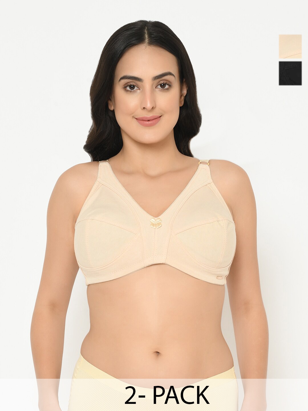 

Curvy Love women Full Coverage non wired everyday bra, Beige