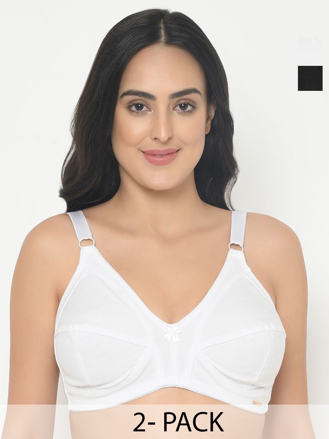 

Curvy Love women Full Coverage non wired everyday bra, White