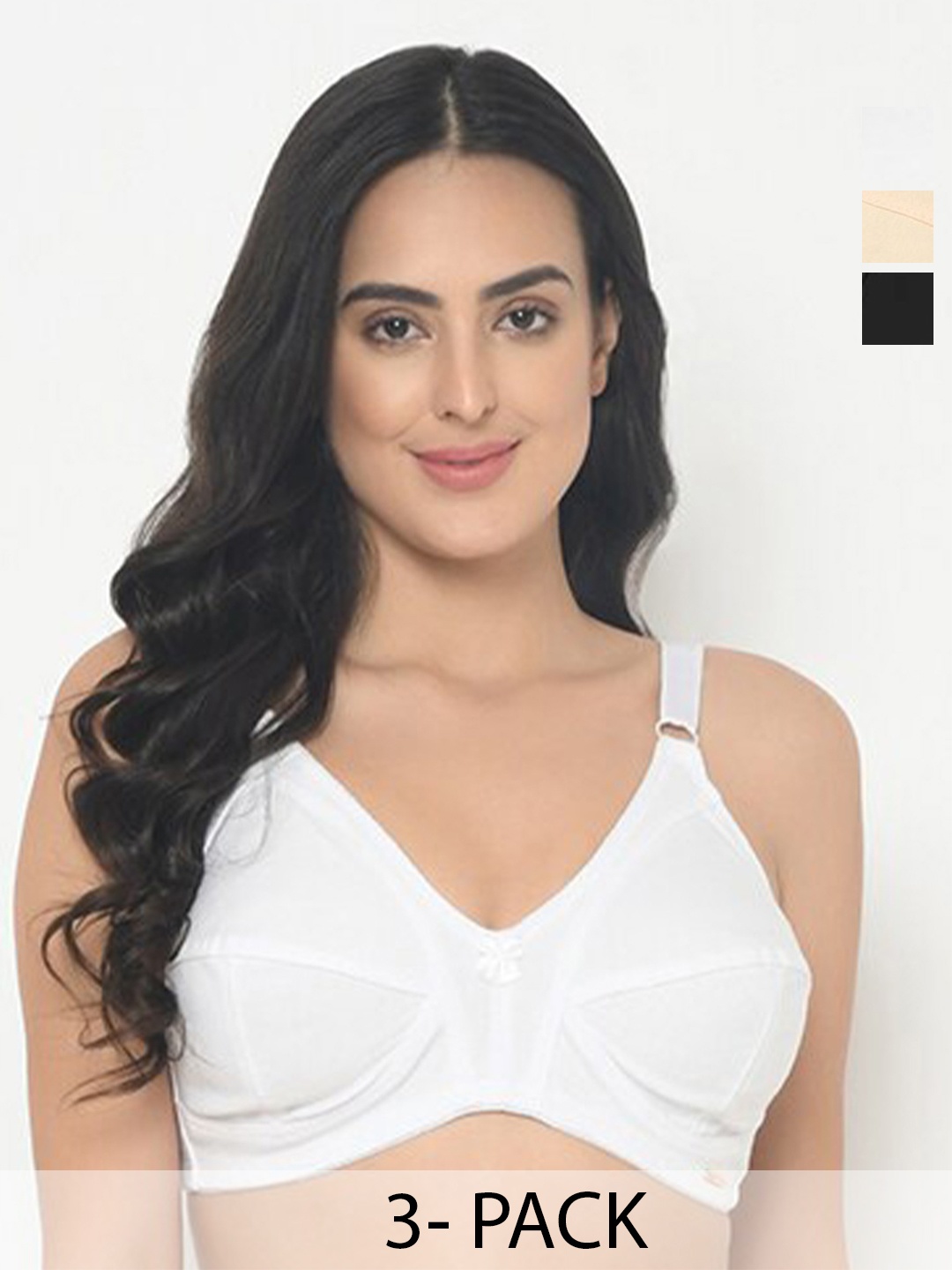 

Curvy Love women Full Coverage non wired everyday bra, Beige
