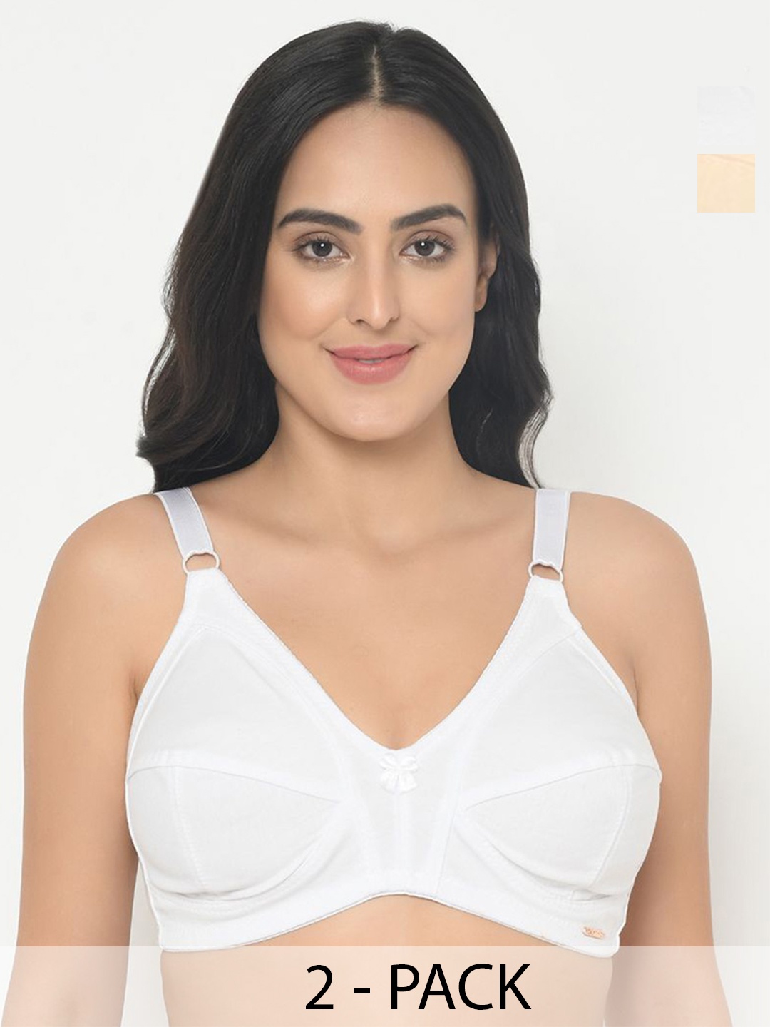 

Curvy Love women Full Coverage non wired everyday bra, White