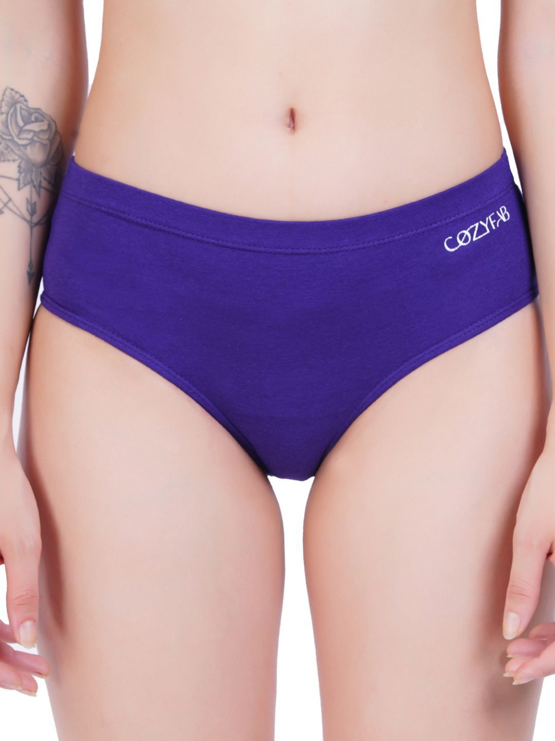 

CozyFab Women Mid-Rise Hipster Briefs CF-Hipster-Violet-S