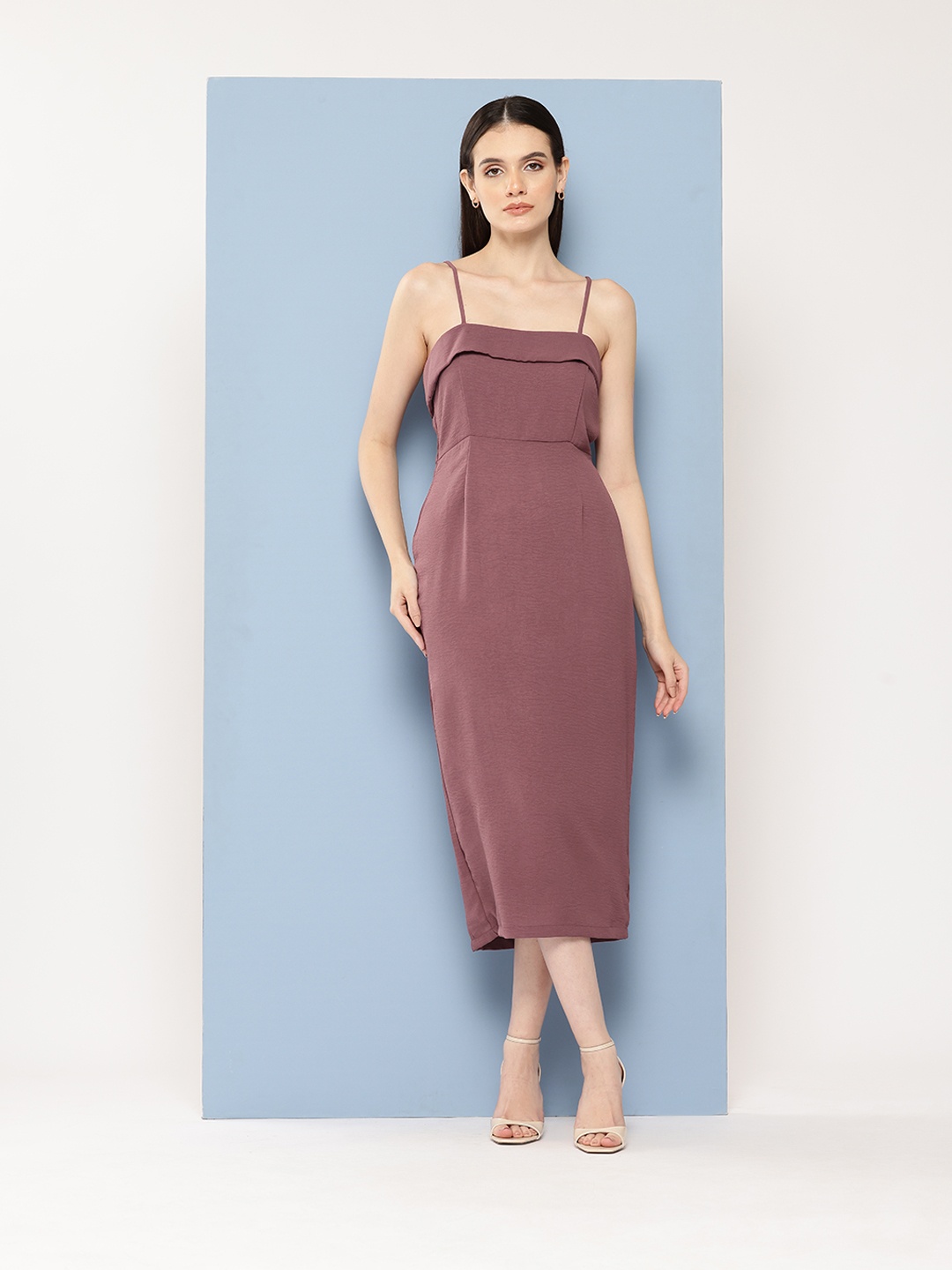 

Chemistry Shoulder Straps Sheath Dress, Mauve