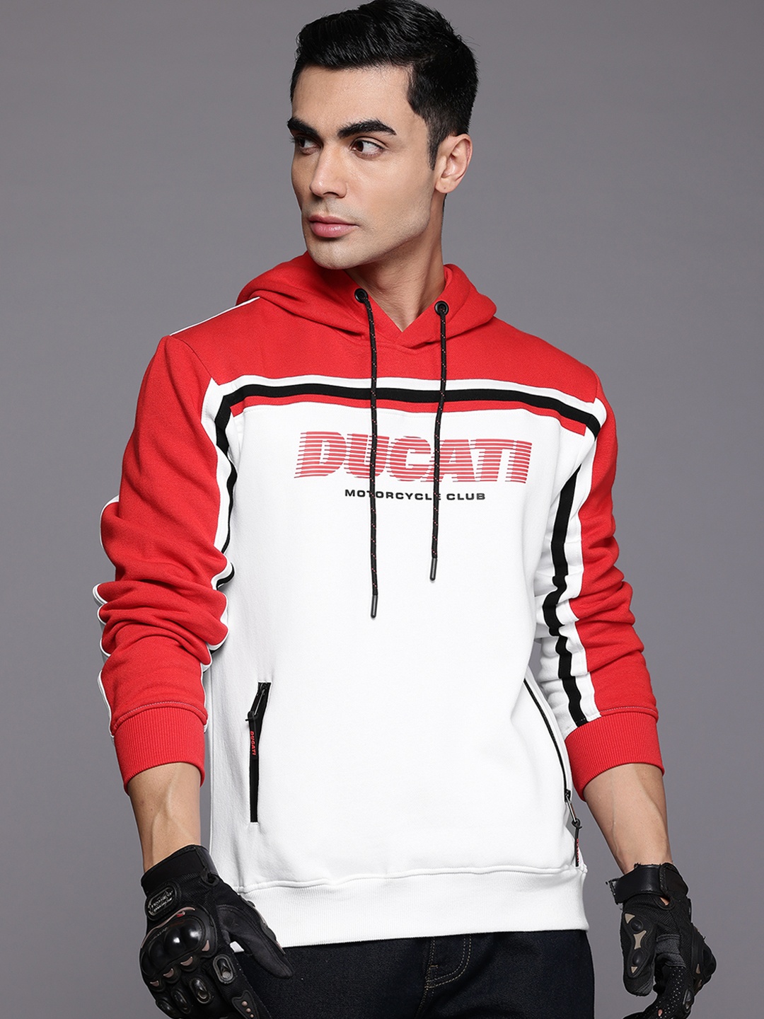 

Ducati Printed Hooded Sweatshirt, Red