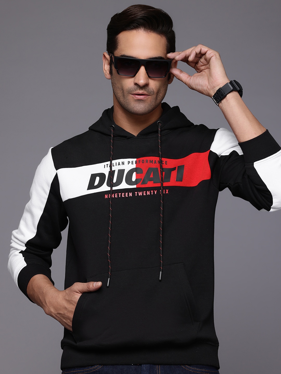 

Ducati Printed Hooded Sweatshirt, Black