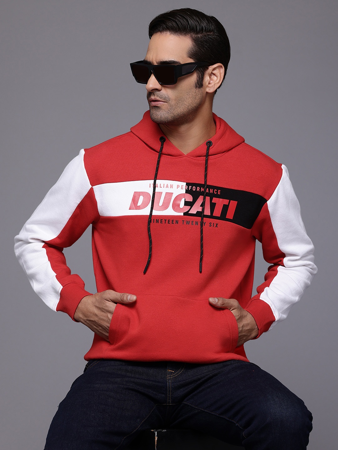 

Ducati Printed Hooded Sweatshirt, Red