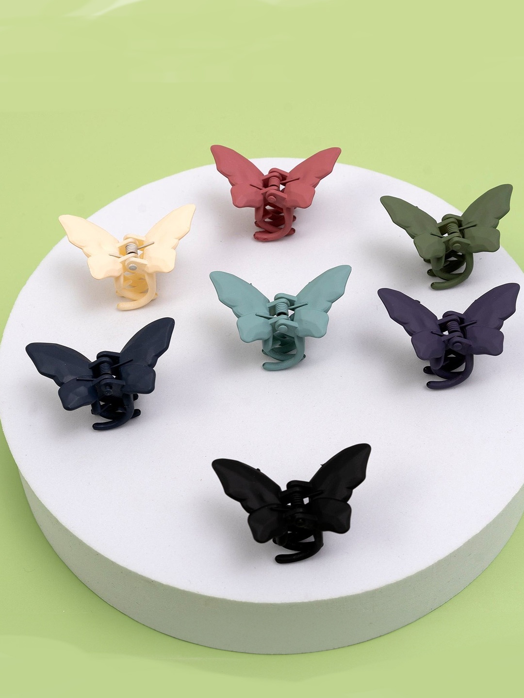 

Unboxkar.in Women Set of 6 Claw Clip, Green