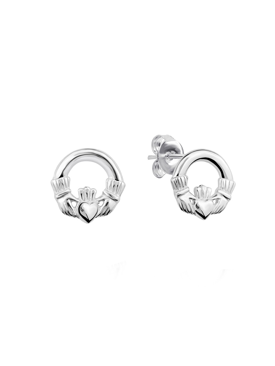 

Nistra Rhodium-Plated Sterling Silver Classic Studs Earrings