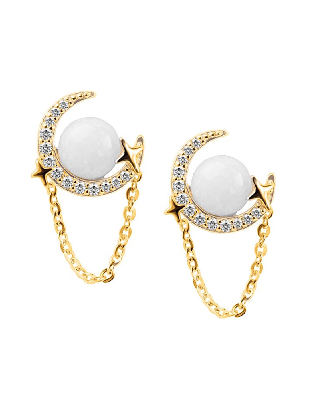 

Nistra Gold-Plated Sterling Silver Classic Drop Earrings