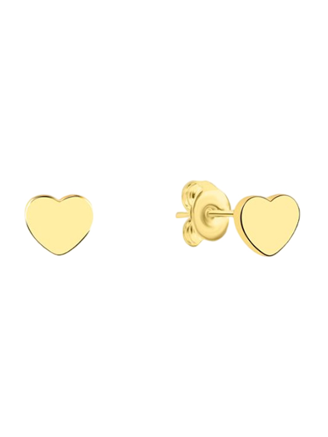 

Nistra Gold-Plated Heart Shaped Studs Earrings