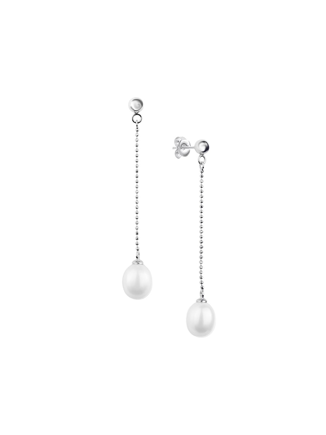 

Nistra Women Contemporary Drop Earrings, Silver