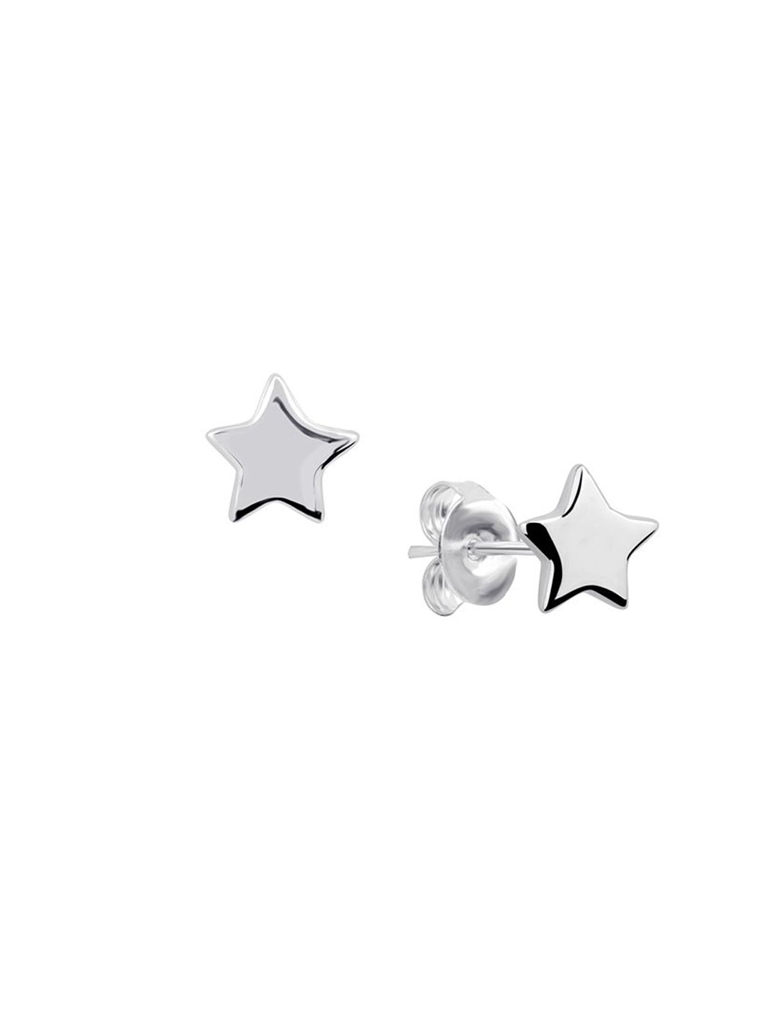 

Nistra Women Star Shaped Studs Earrings, Silver